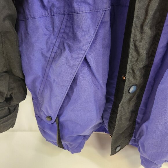 Taiga Gore-Tex Jacket Men's Large Purple Hooded Full Zip Nylon Rain Outdoor Ski - Picture 4 of 16